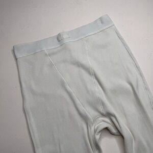 SKIMS Cotton Rib Thermal Leggings Bone White High Waisted Women's Size Small